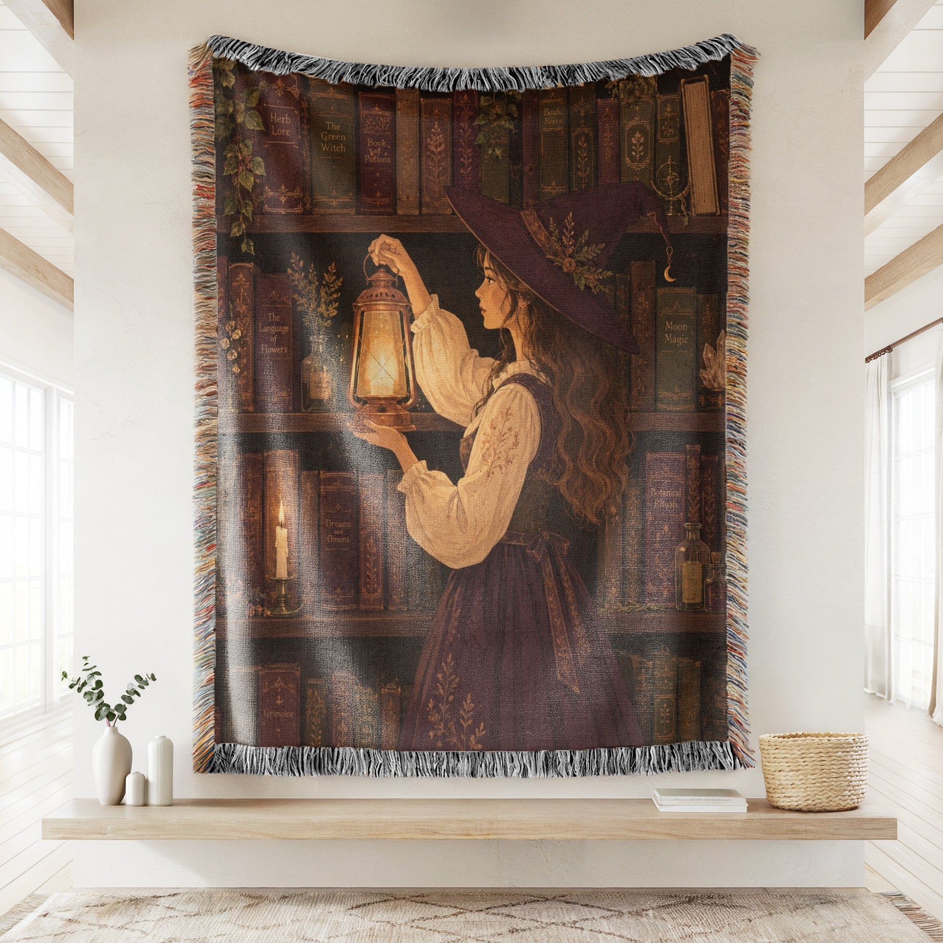 The Witch's Lantern Library Blanket Secondary image