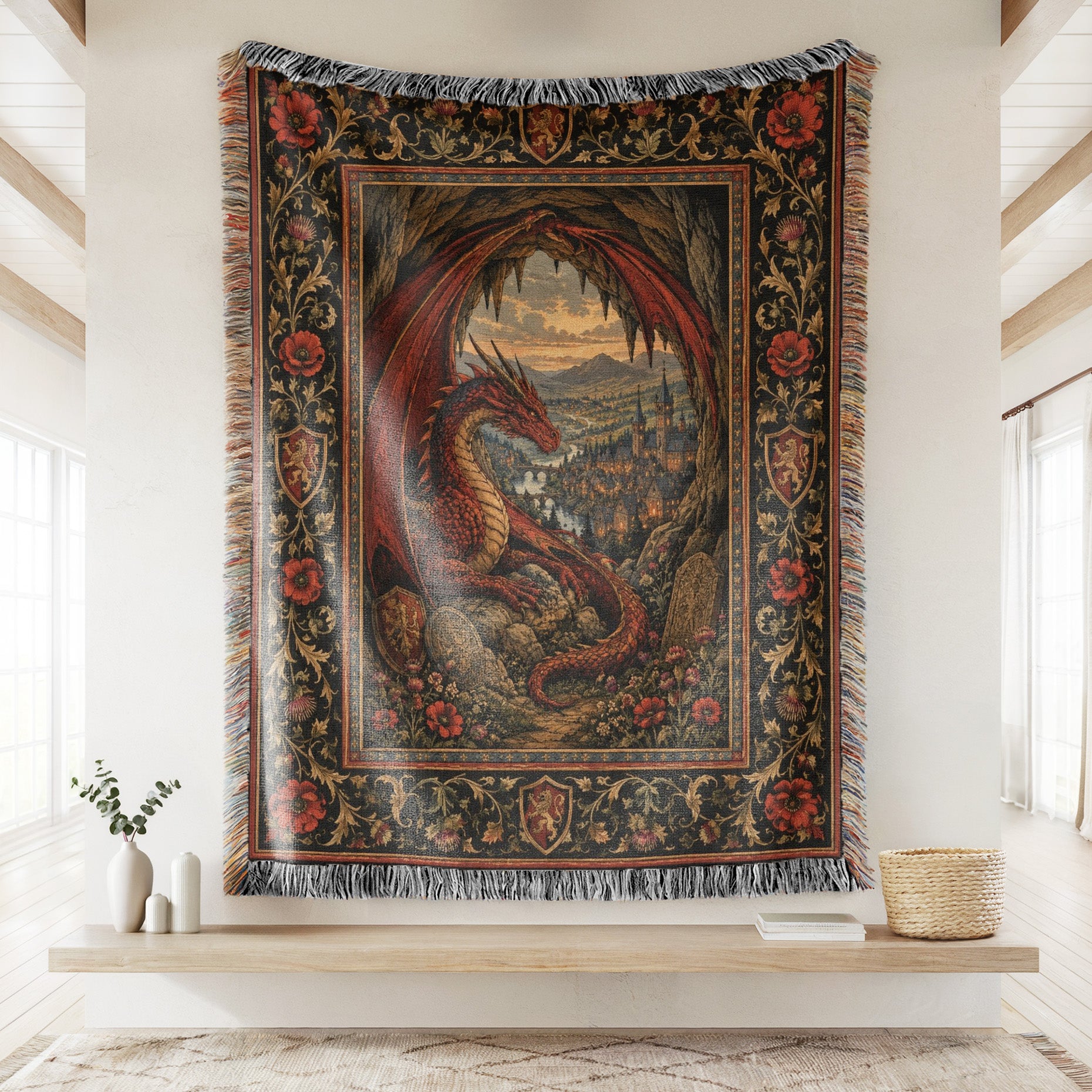 The Dragon’s Hidden Lair Blanket Secondary image