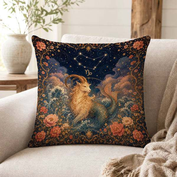 The Sea-Goat – Capricorn Zodiac Pillow