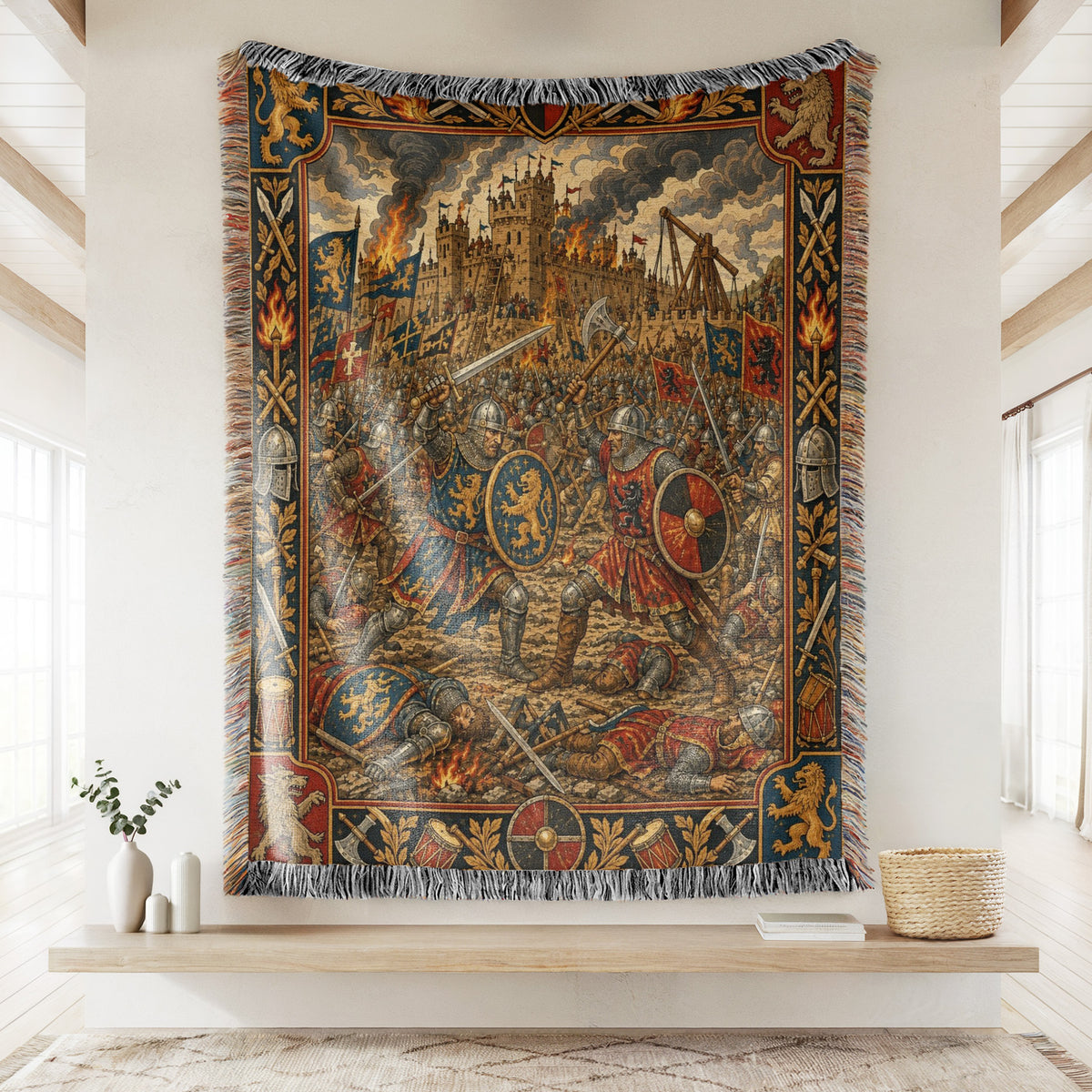 The Siege of the Lion Keep Blanket