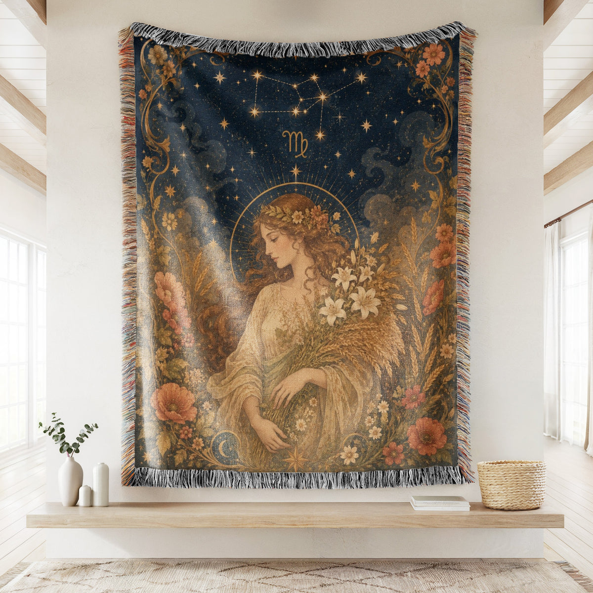 Virgo Harvest Maiden Blanket