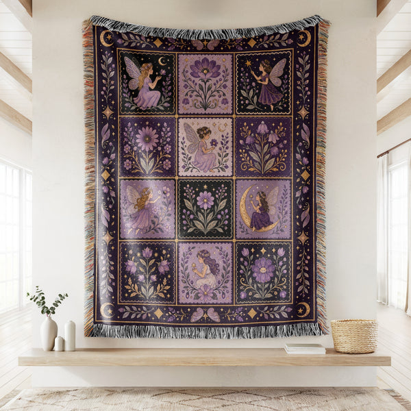 Moonlit Fairy Patchwork Blanket