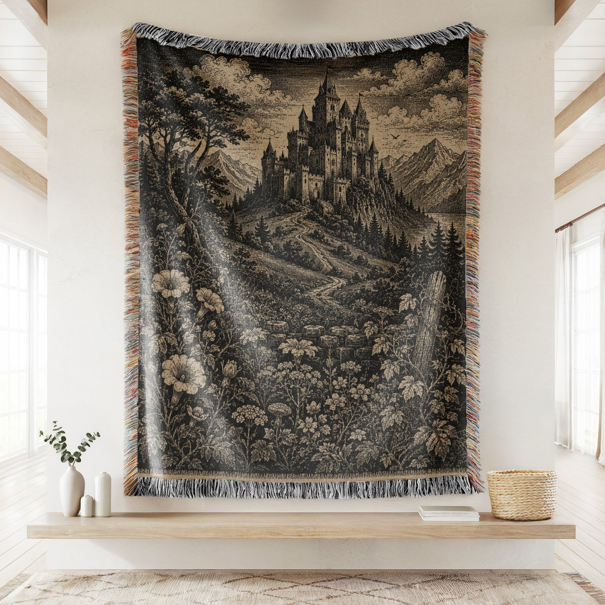 Old Kingdom Mountain Castle Blanket