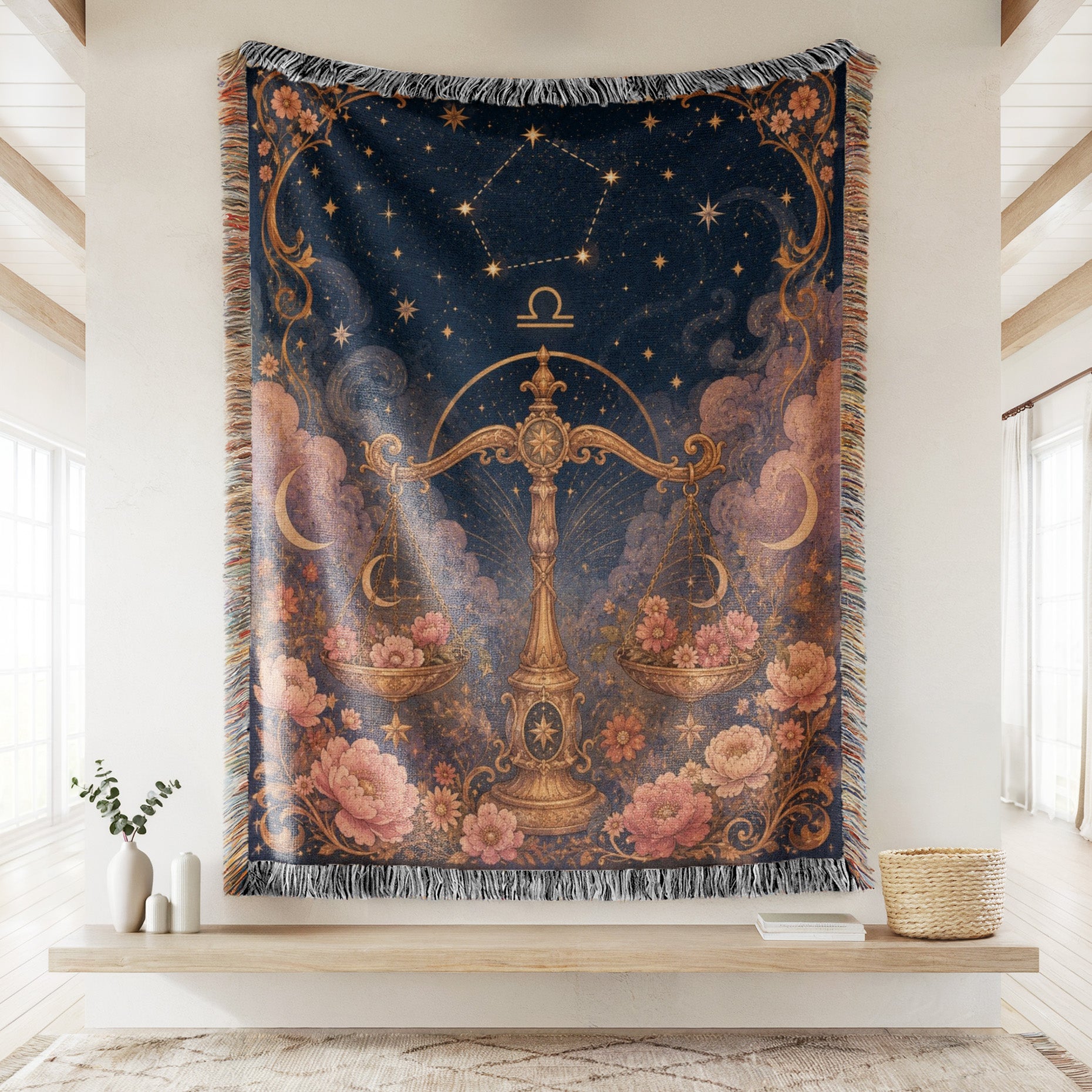 Libra Celestial Scales Blanket Secondary image