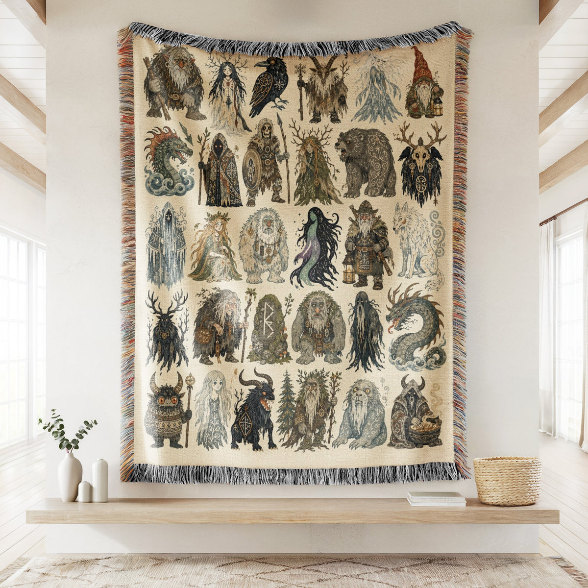Enchanted Folklore Bestiary Blanket