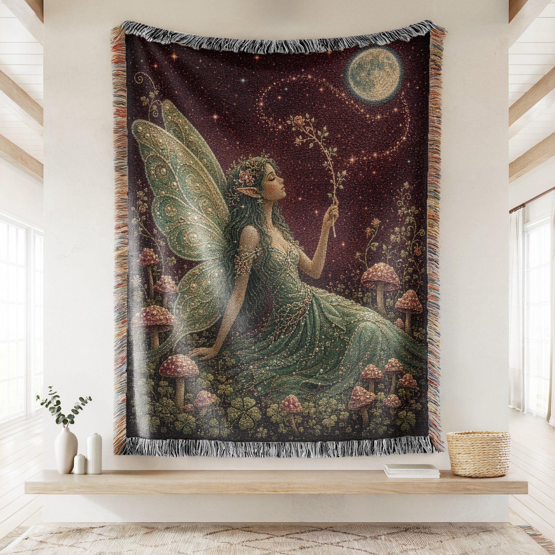 Moonlit Emerald Fairy Blanket Secondary image