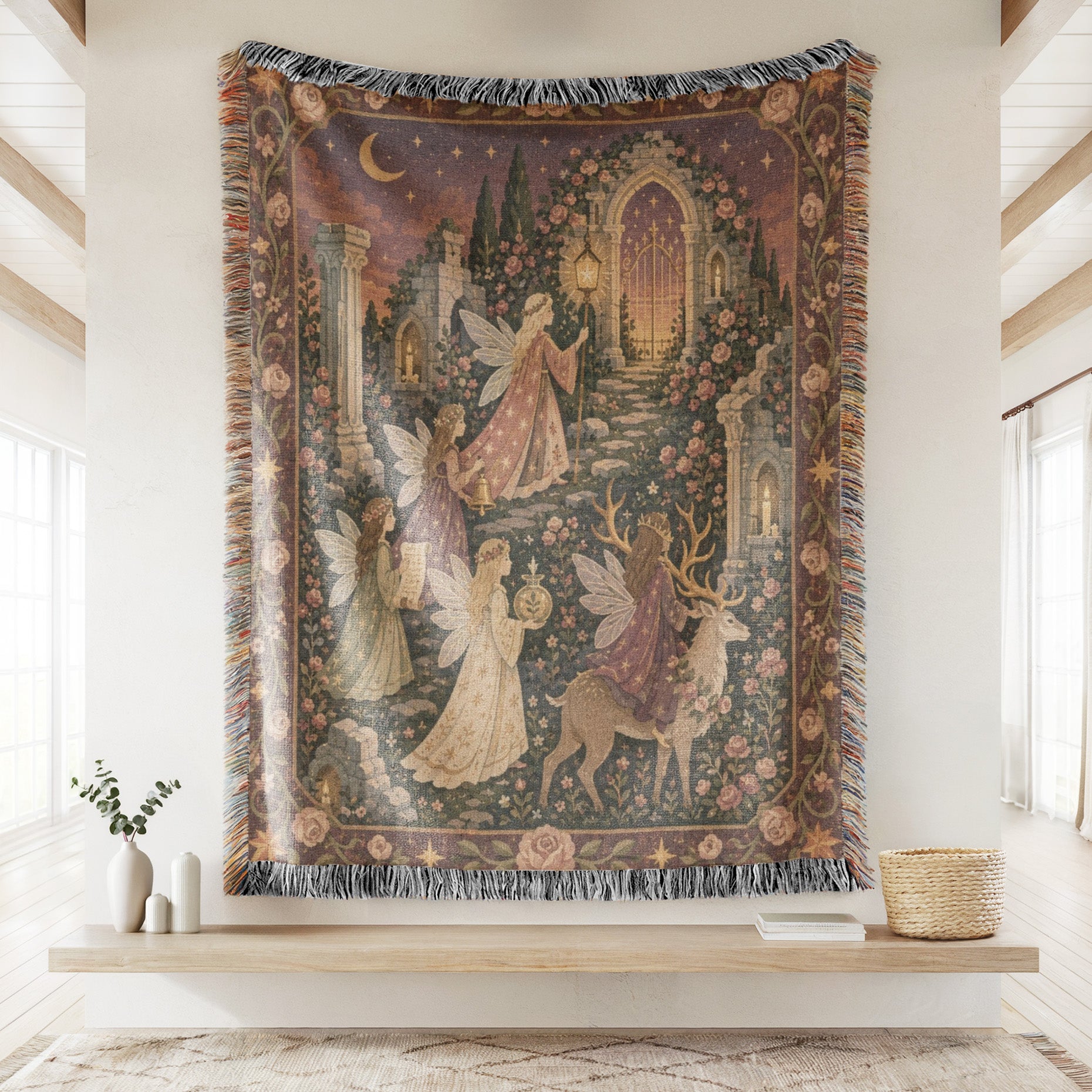Rose Ruins Fairy Procession Blanket Secondary image