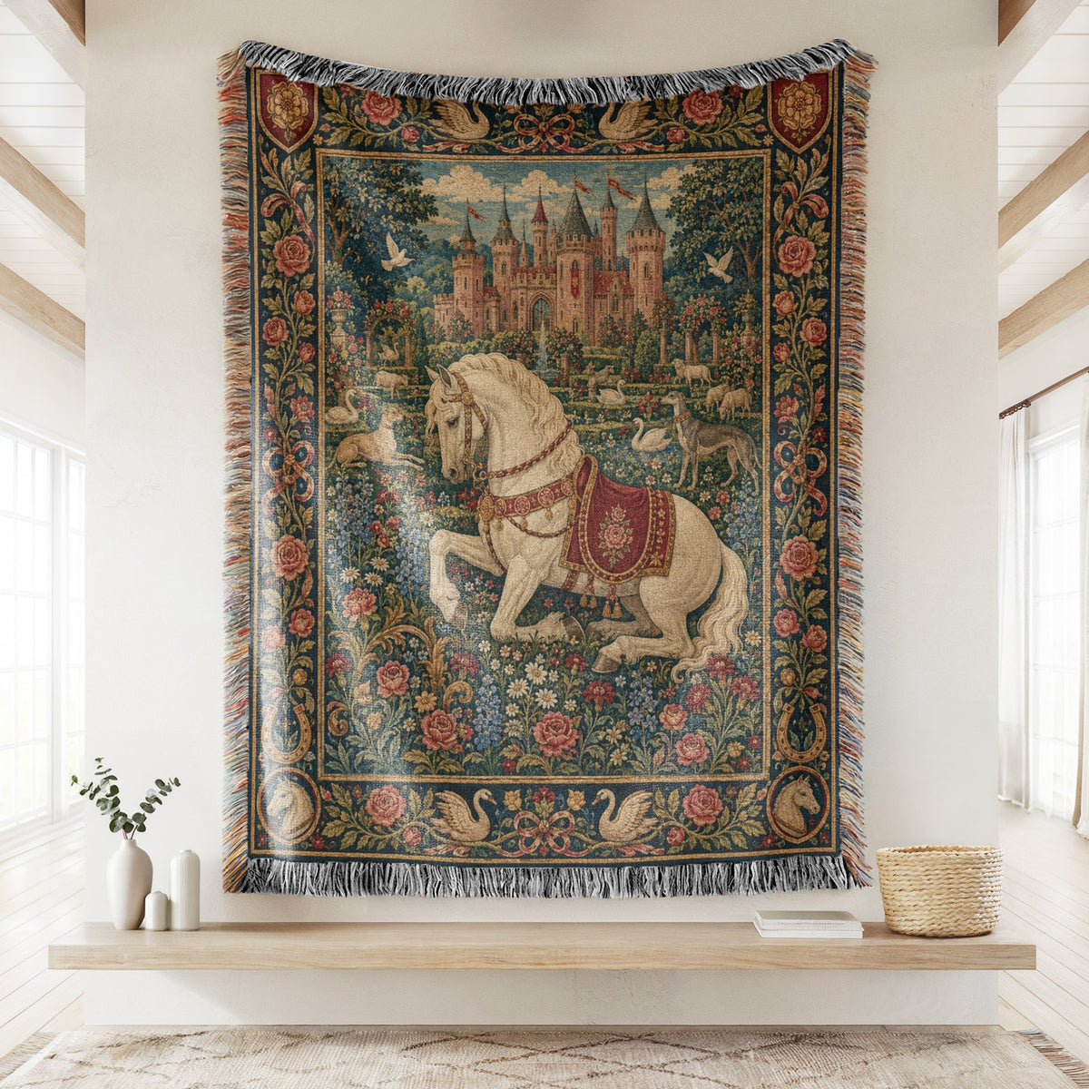 The Rose Court Warhorse Blanket