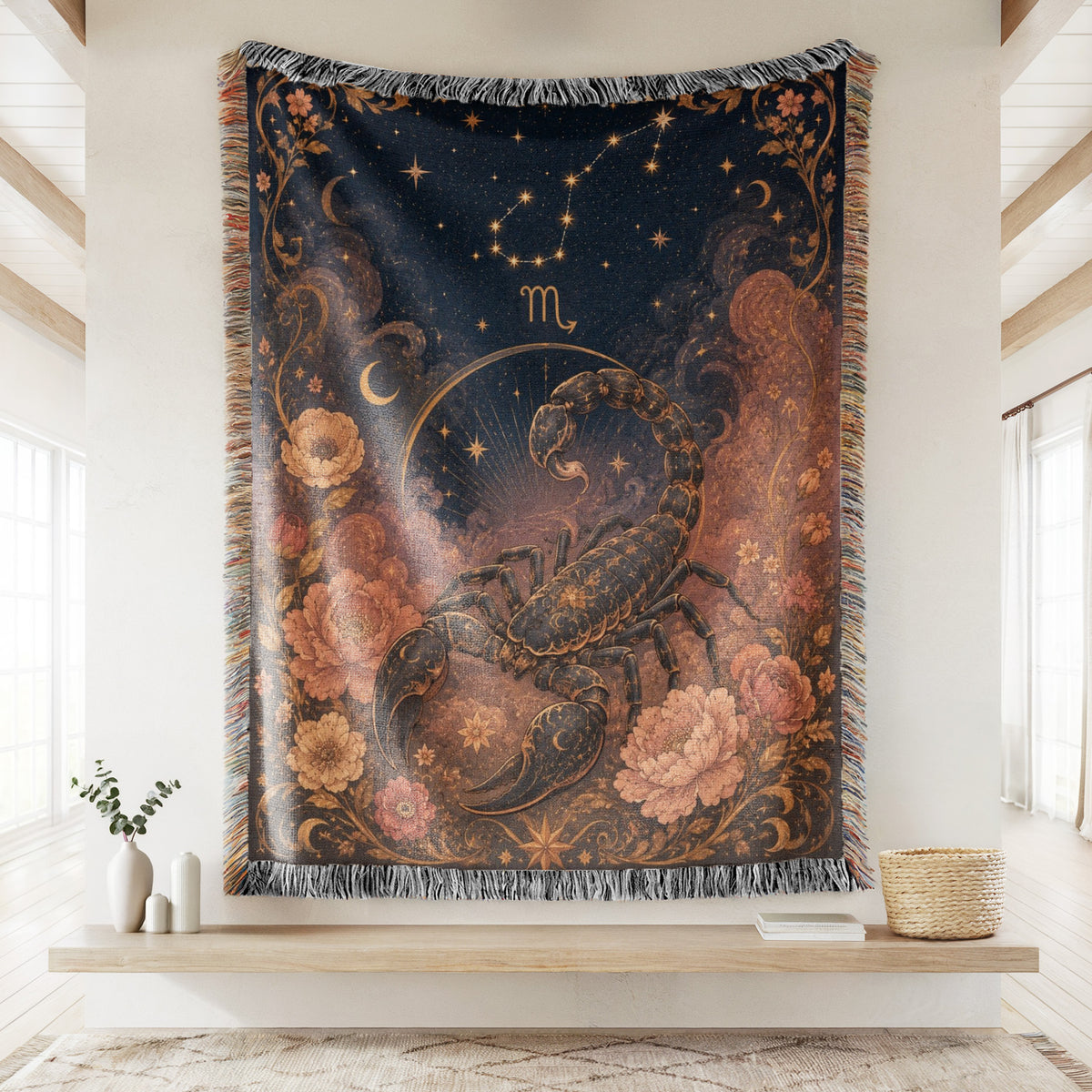 Scorpio Starlit Scorpion Blanket