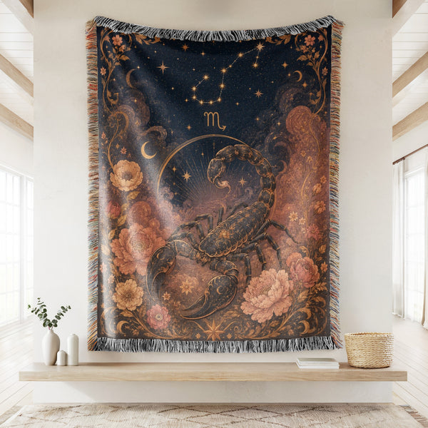 Scorpio Starlit Scorpion Blanket