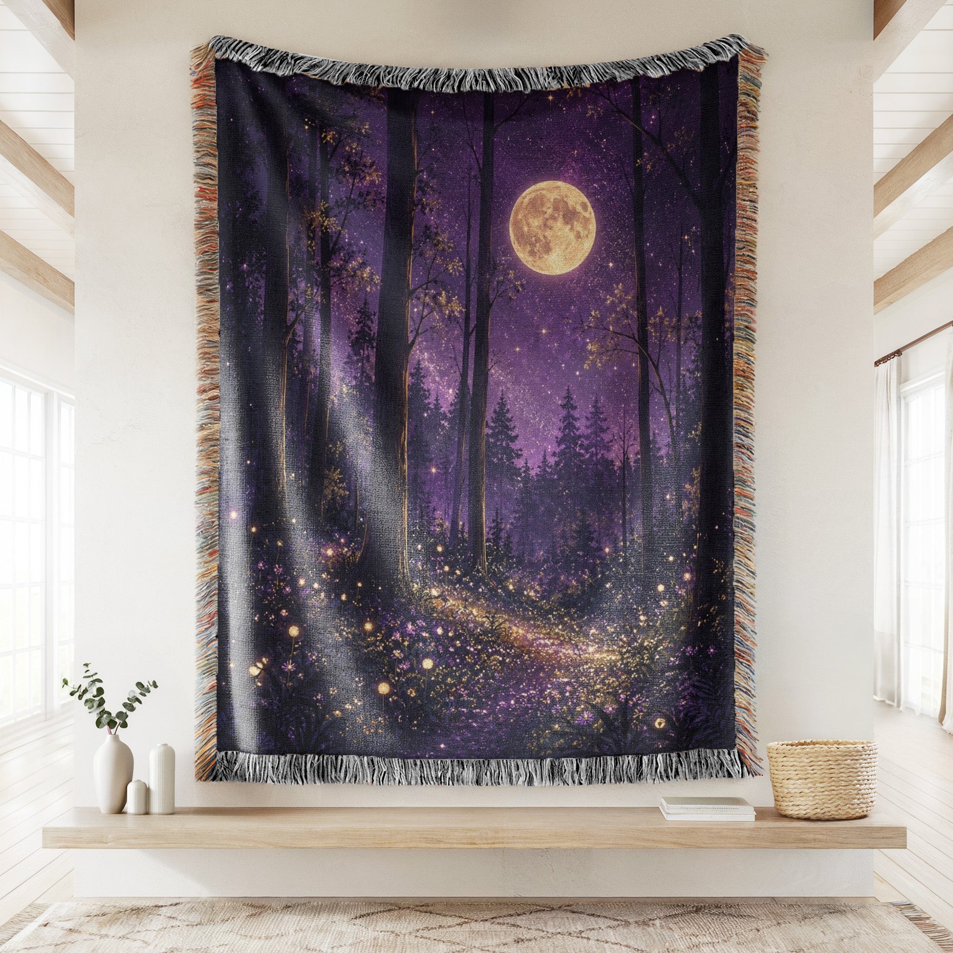 Moonlit Fairy Path Blanket Secondary image