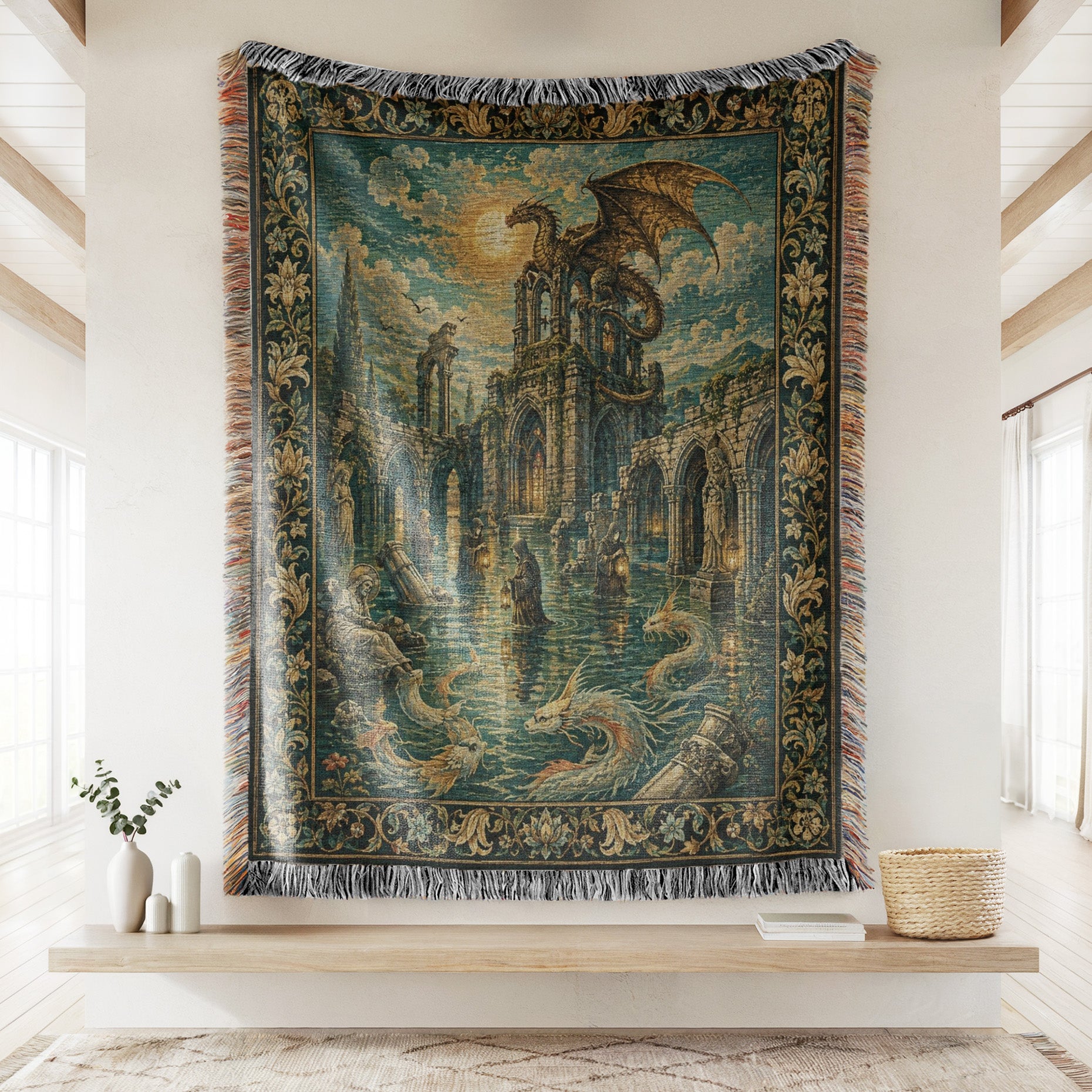 The Dragon of the Drowned Abbey Blanket Secondary image