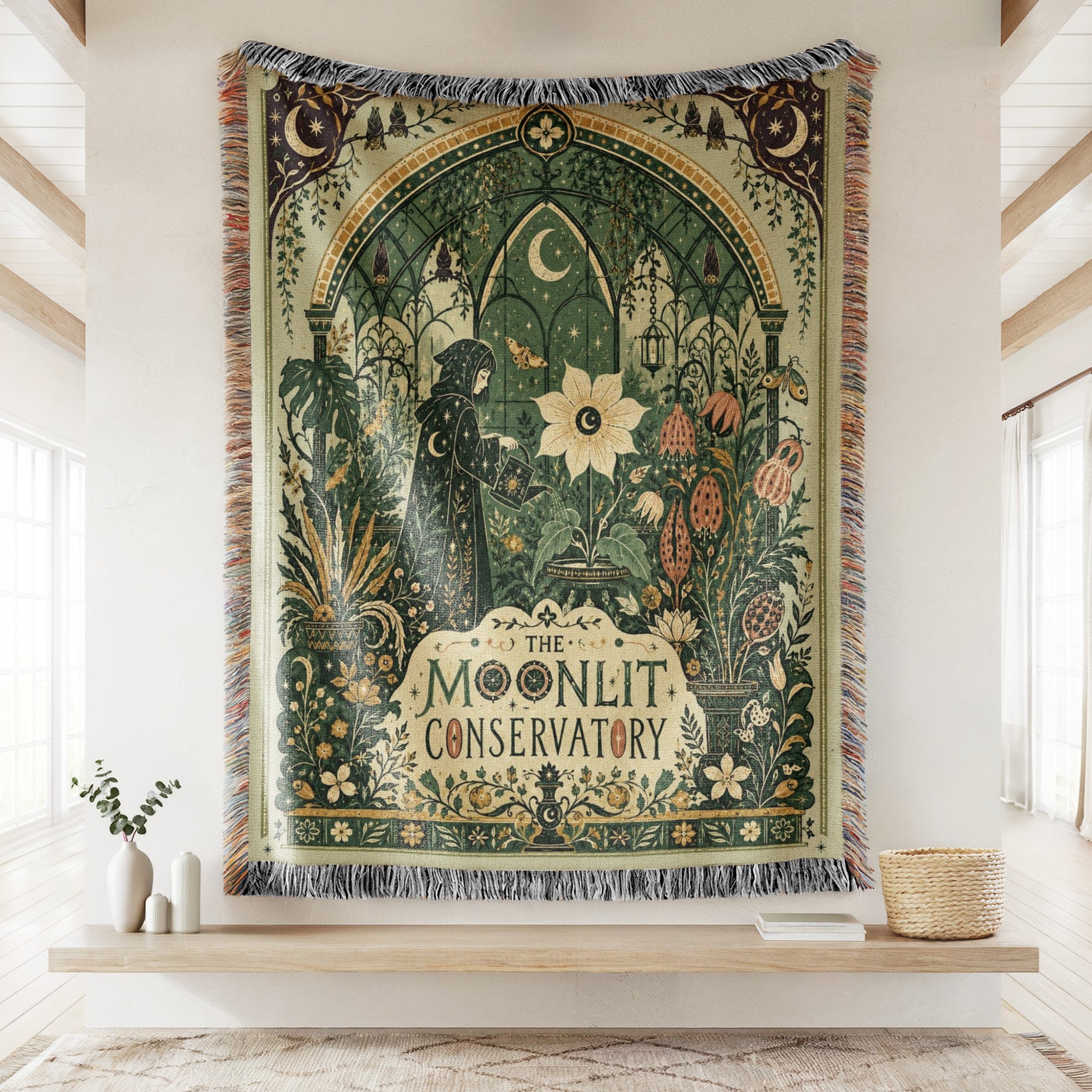 The Moonlit Conservatory Blanket Secondary image