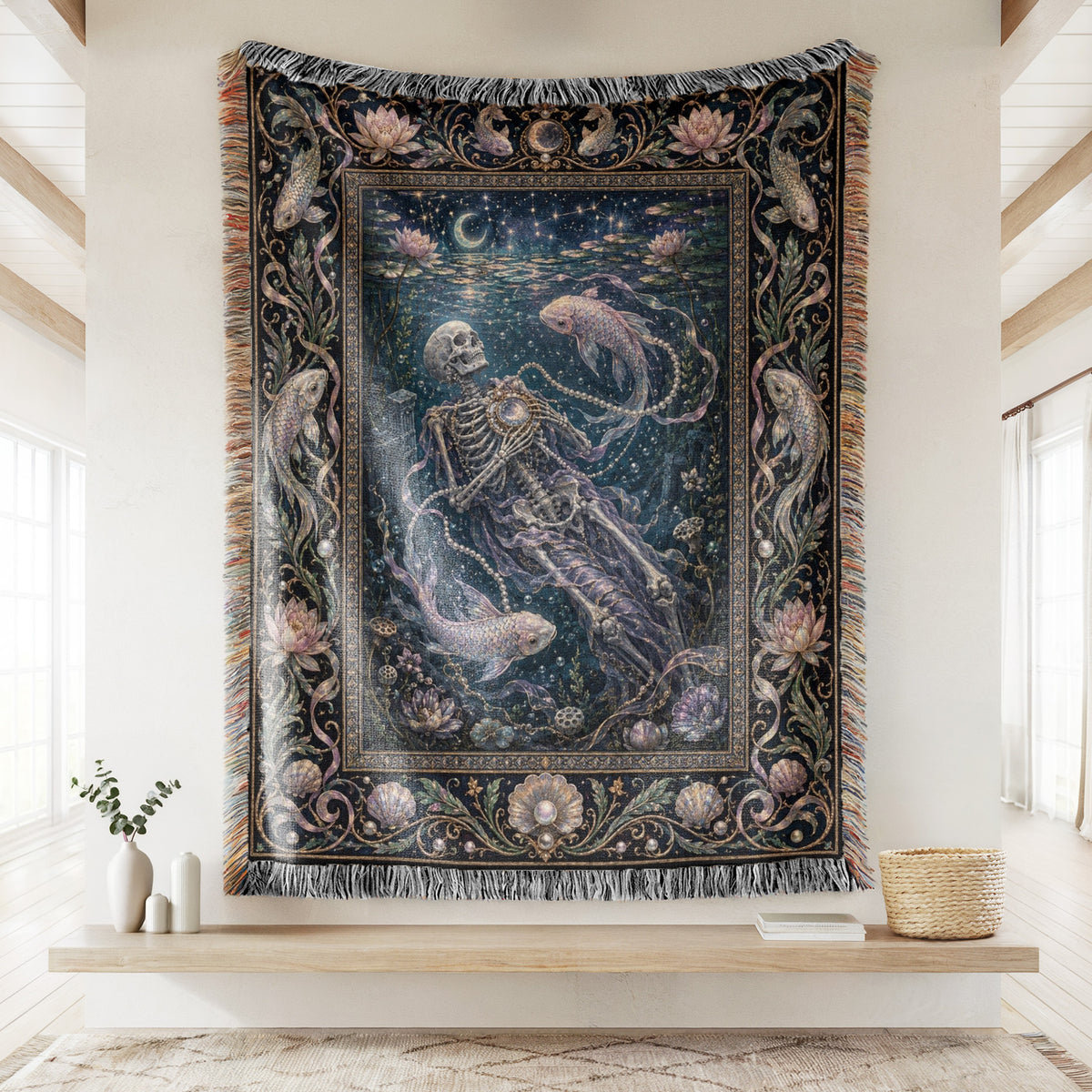 Pisces Moonlit Deepwater Blanket