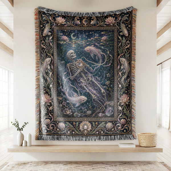 Pisces Moonlit Deepwater Blanket