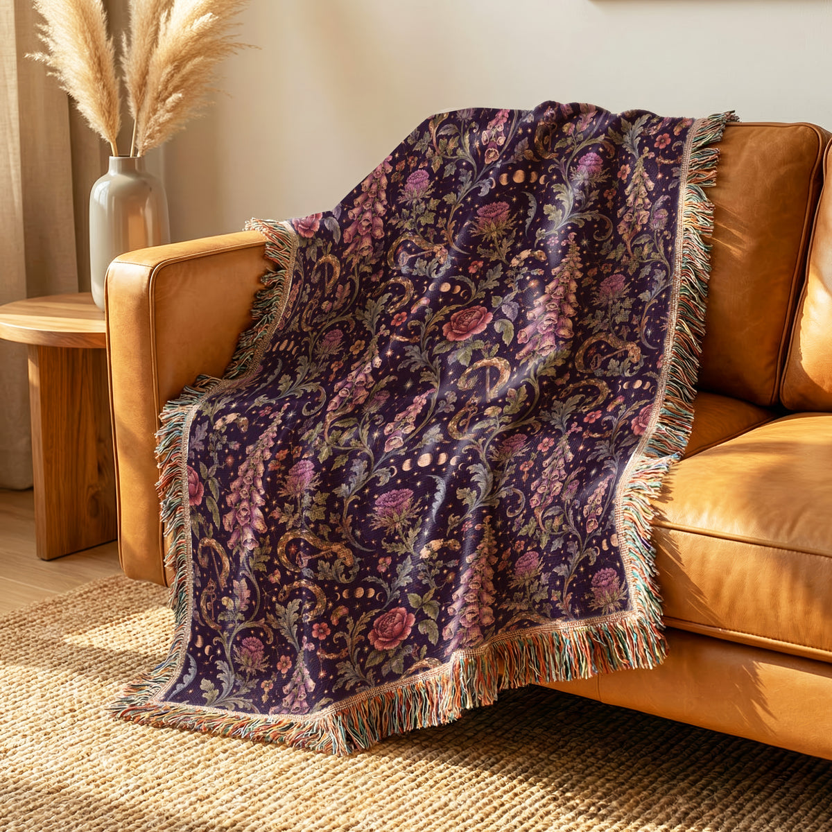 Foxglove Serpent Moon Blanket