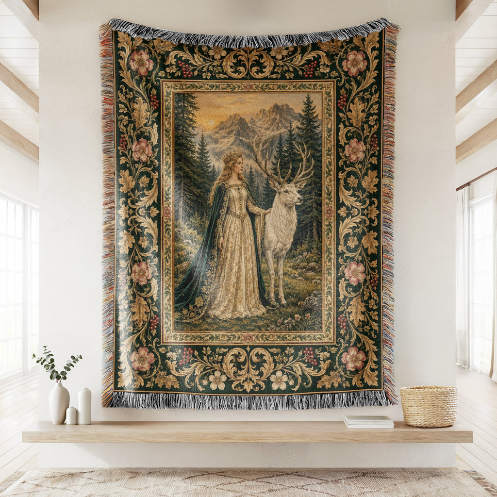 The Lady of the White Stag Blanket