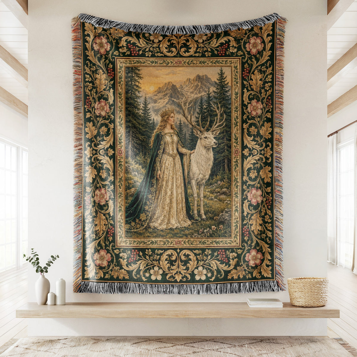 The Lady of the White Stag Blanket