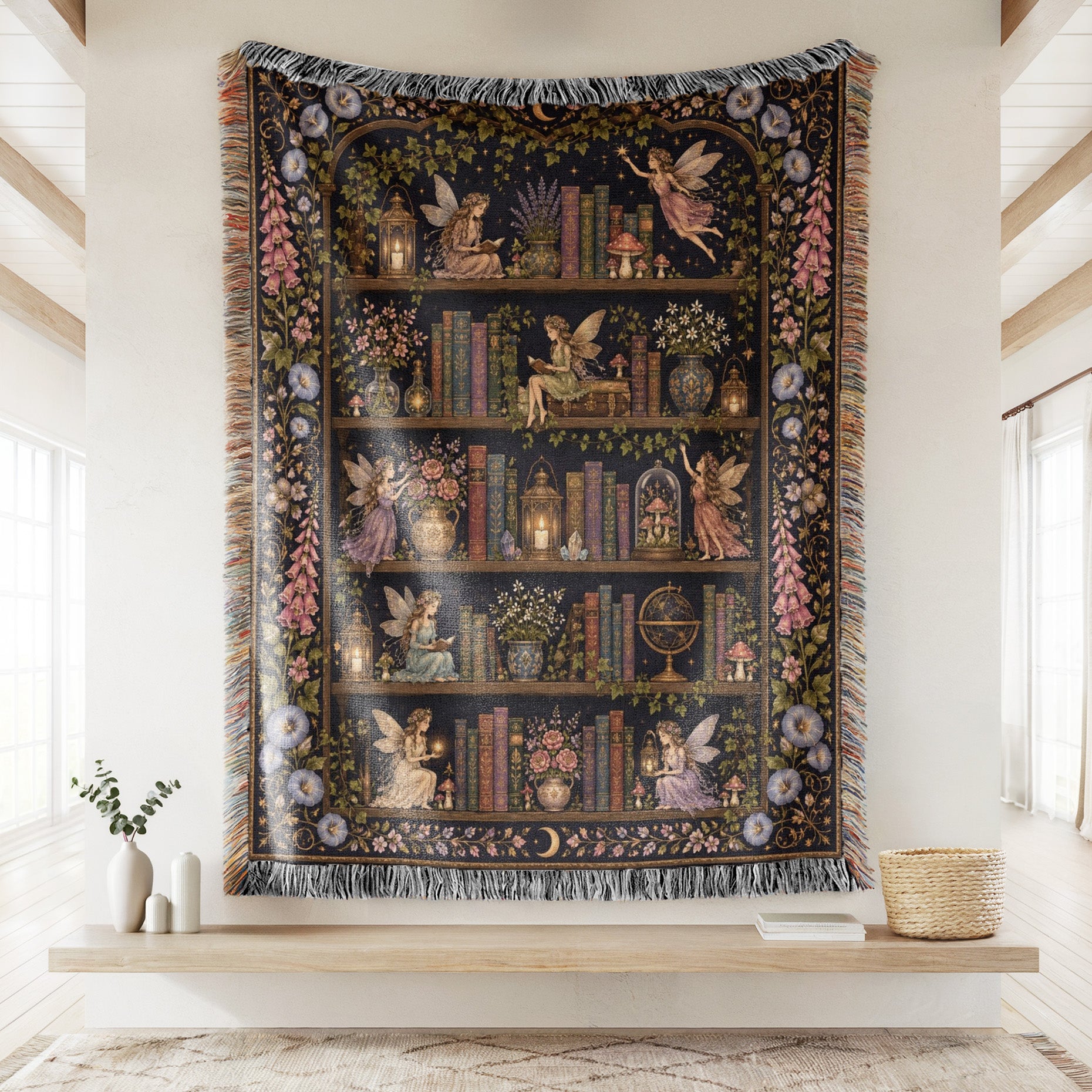 Moonlit Fairy Library Blanket Secondary image