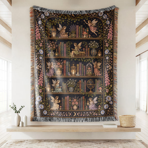 Moonlit Fairy Library Blanket