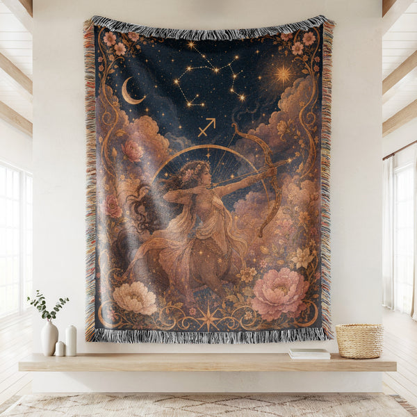 Sagittarius Celestial Archer Blanket