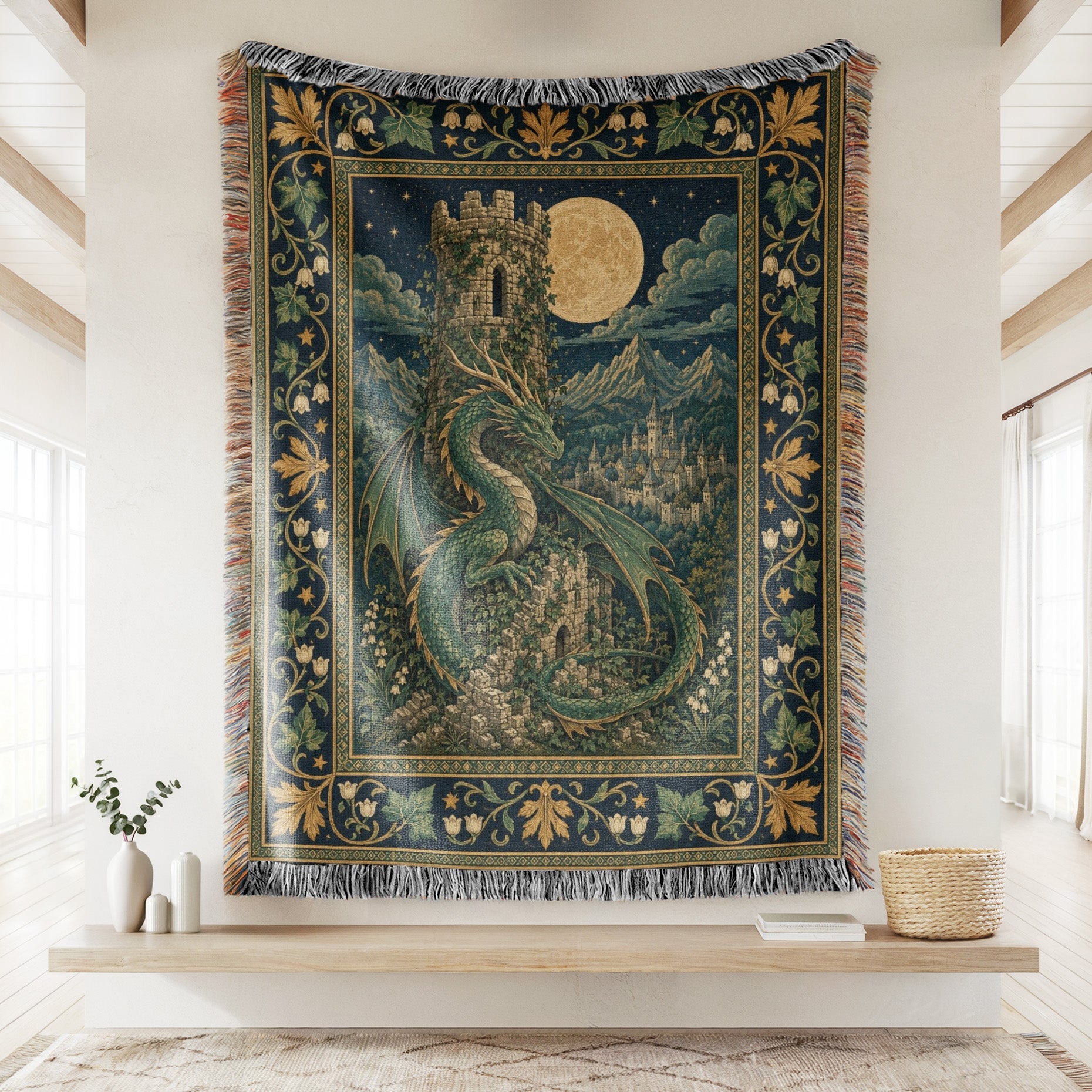 The Moonwatch Tower Dragon Blanket Secondary image