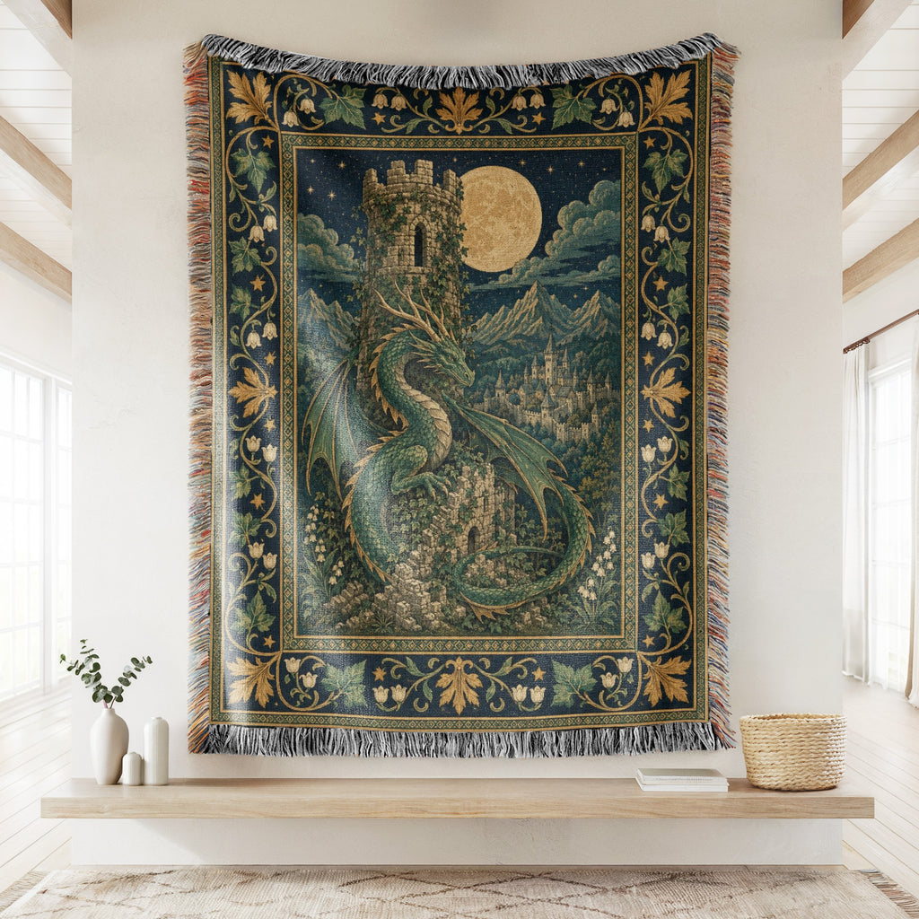 The Moonwatch Tower Dragon Blanket