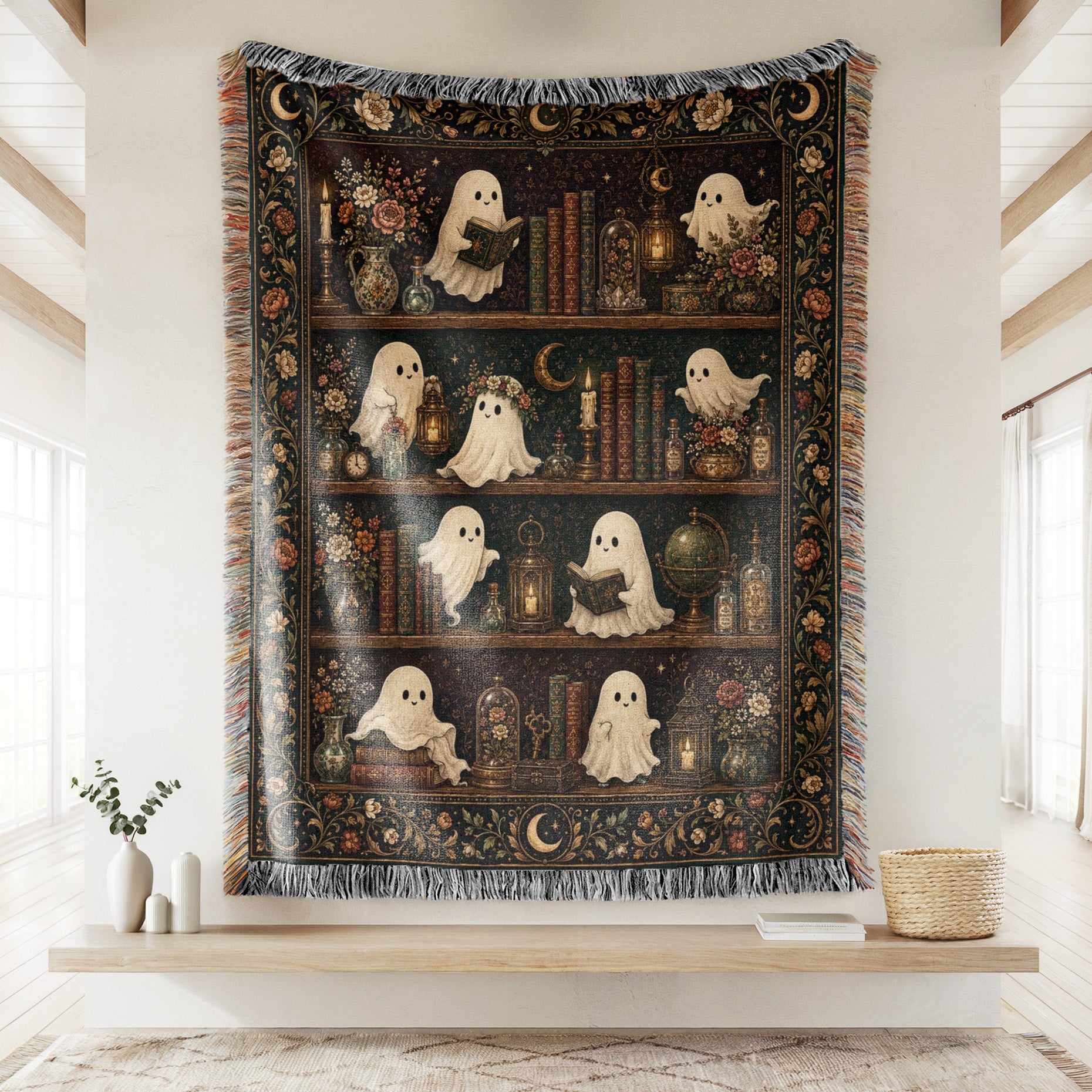 Ghosts of the Haunted Library Blanket Secondary image