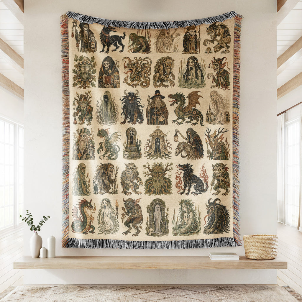 Haunted Forest Creatures Blanket
