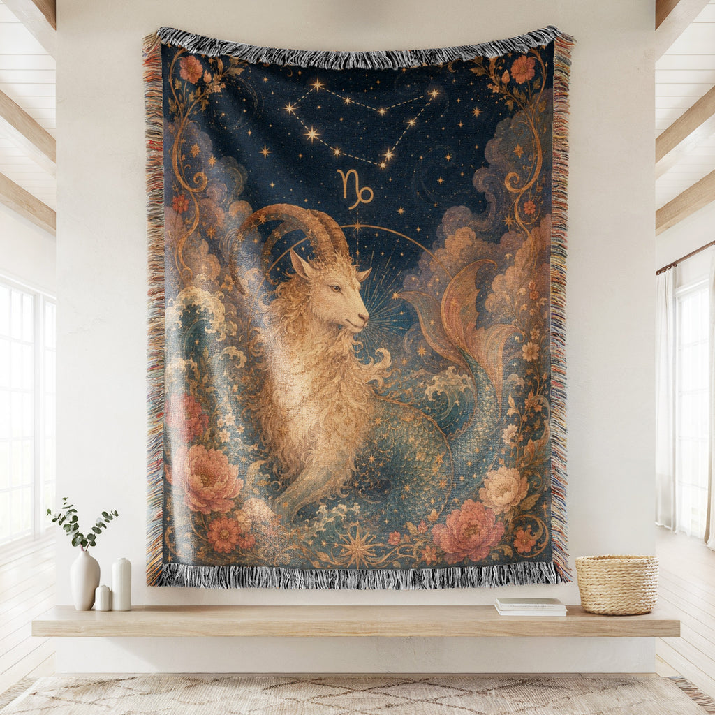 Capricorn Celestial Sea-Goat Blanket