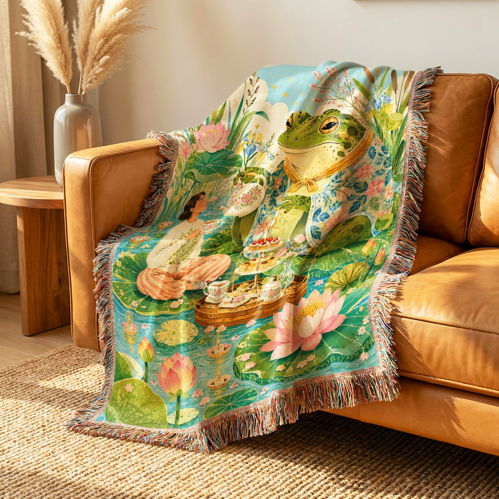 Frog Tea Party Blanket