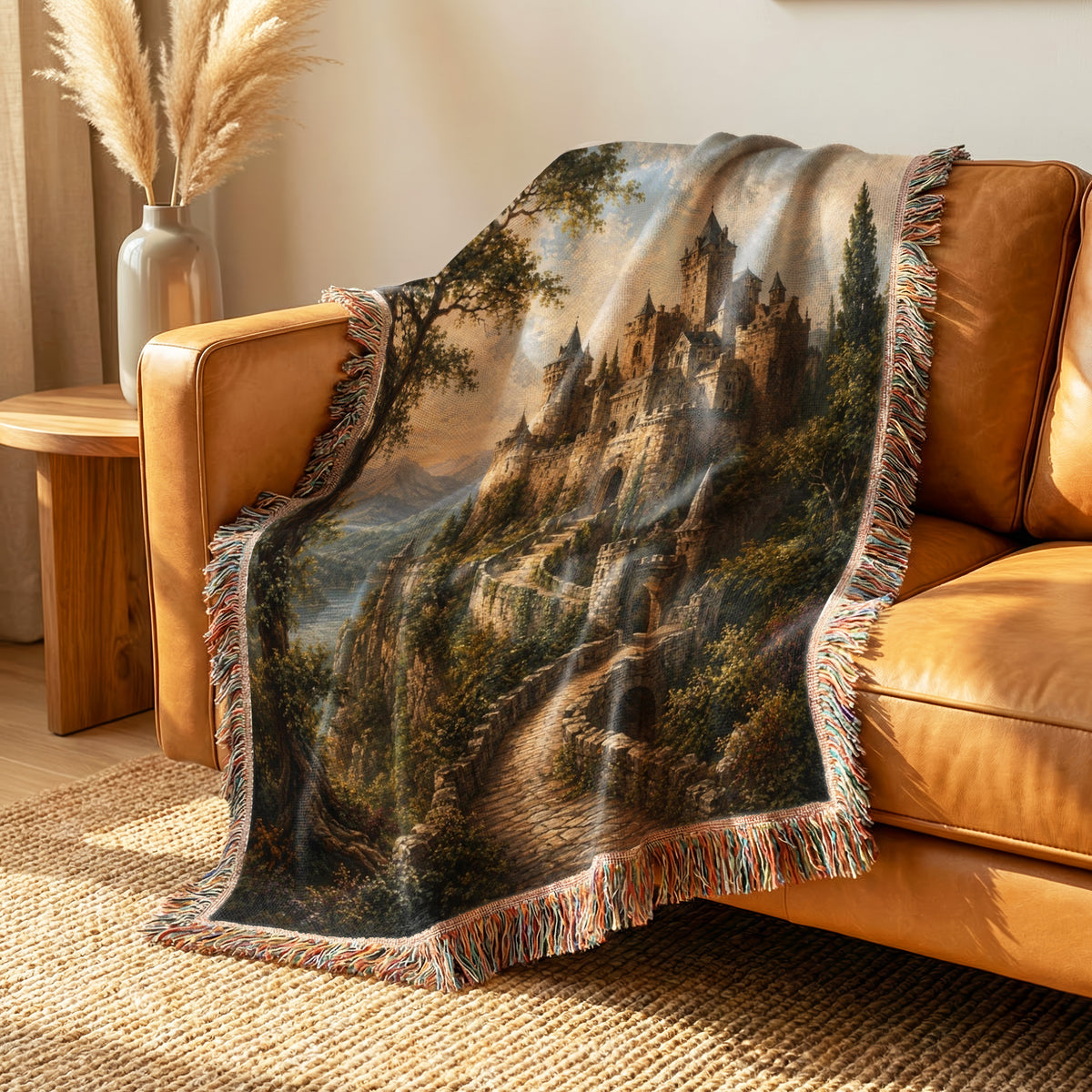The Cliffside Stone Castle Blanket