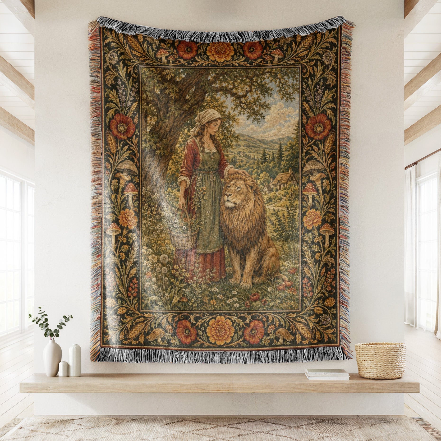 The Lionkeeper’s Meadow Blanket Secondary image