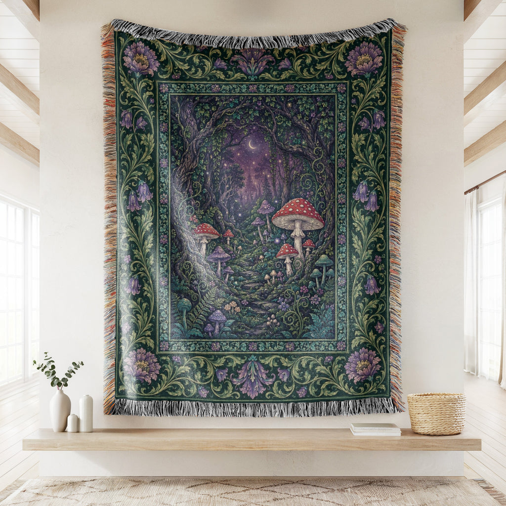 Mushroom Moonway Blanket