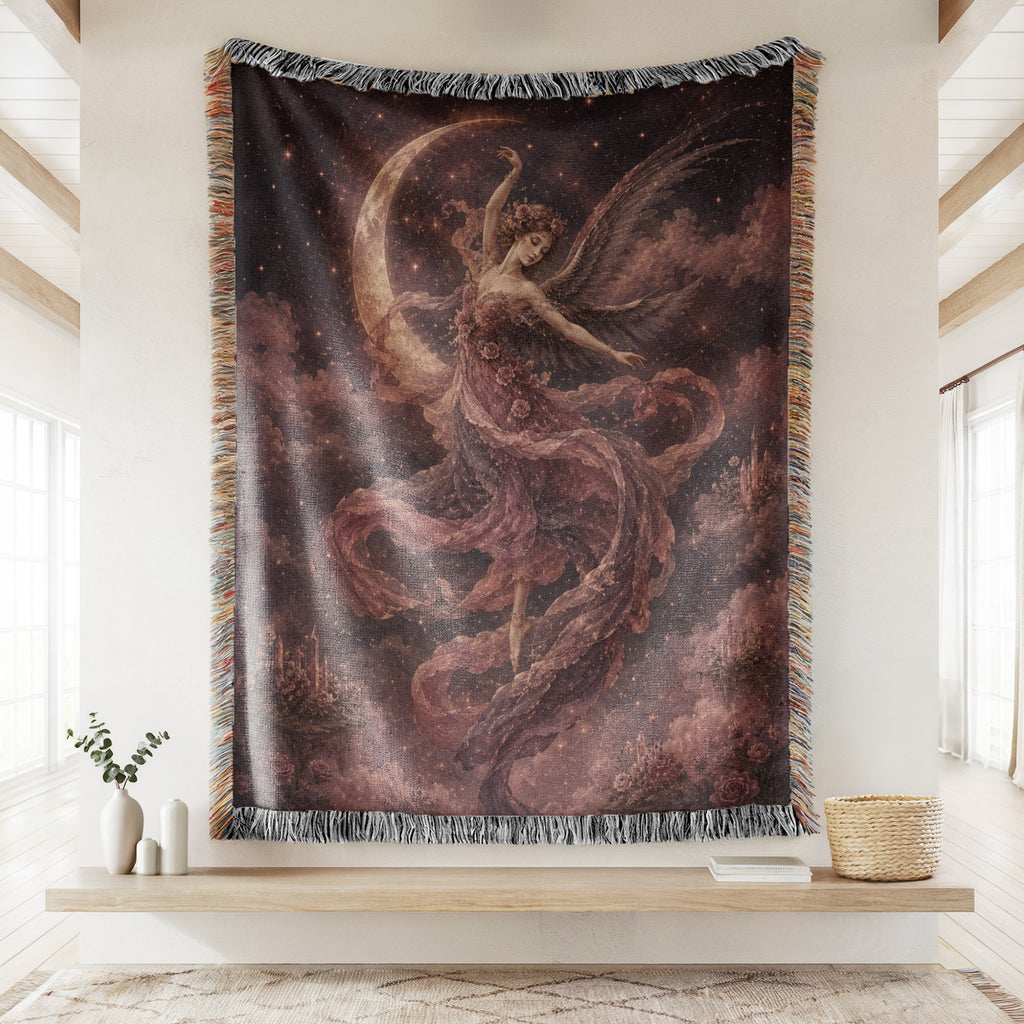 Rose Moon Dancing Fairy Blanket