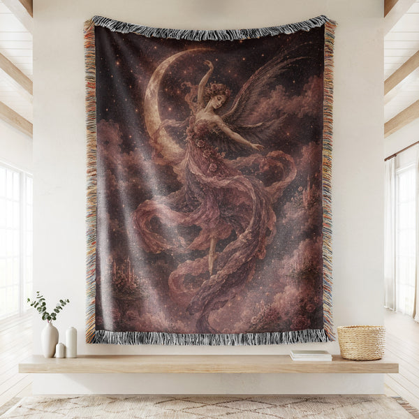 Rose Moon Dancing Fairy Blanket