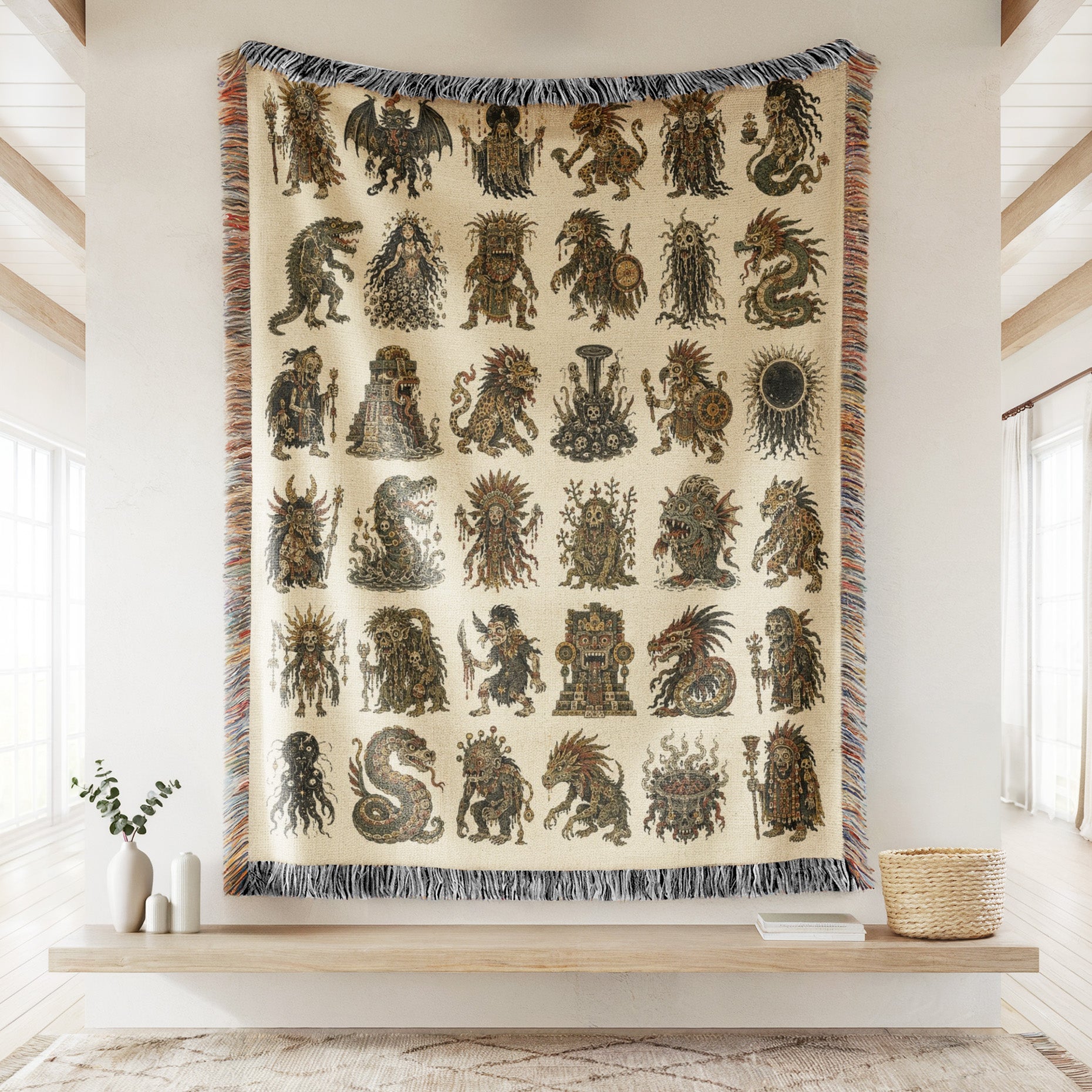 Sun Temple Mythic Bestiary Blanket Secondary image