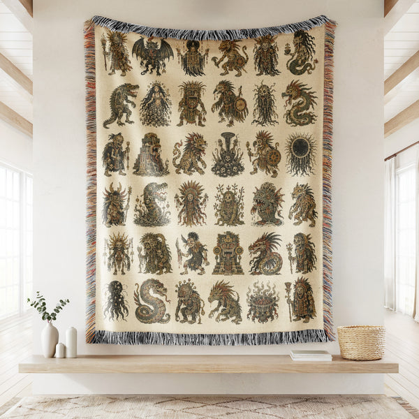 Sun Temple Mythic Bestiary Blanket