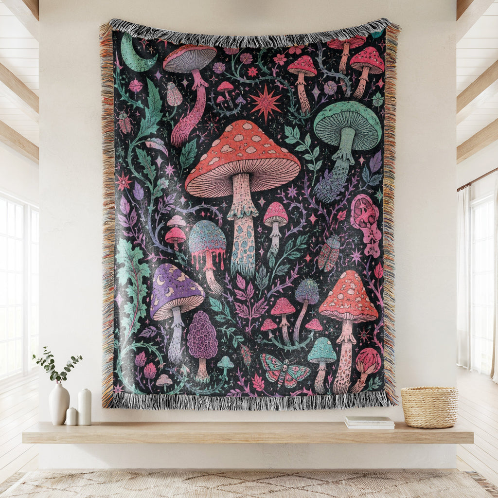 Electric Fairy Mushroom Blanket