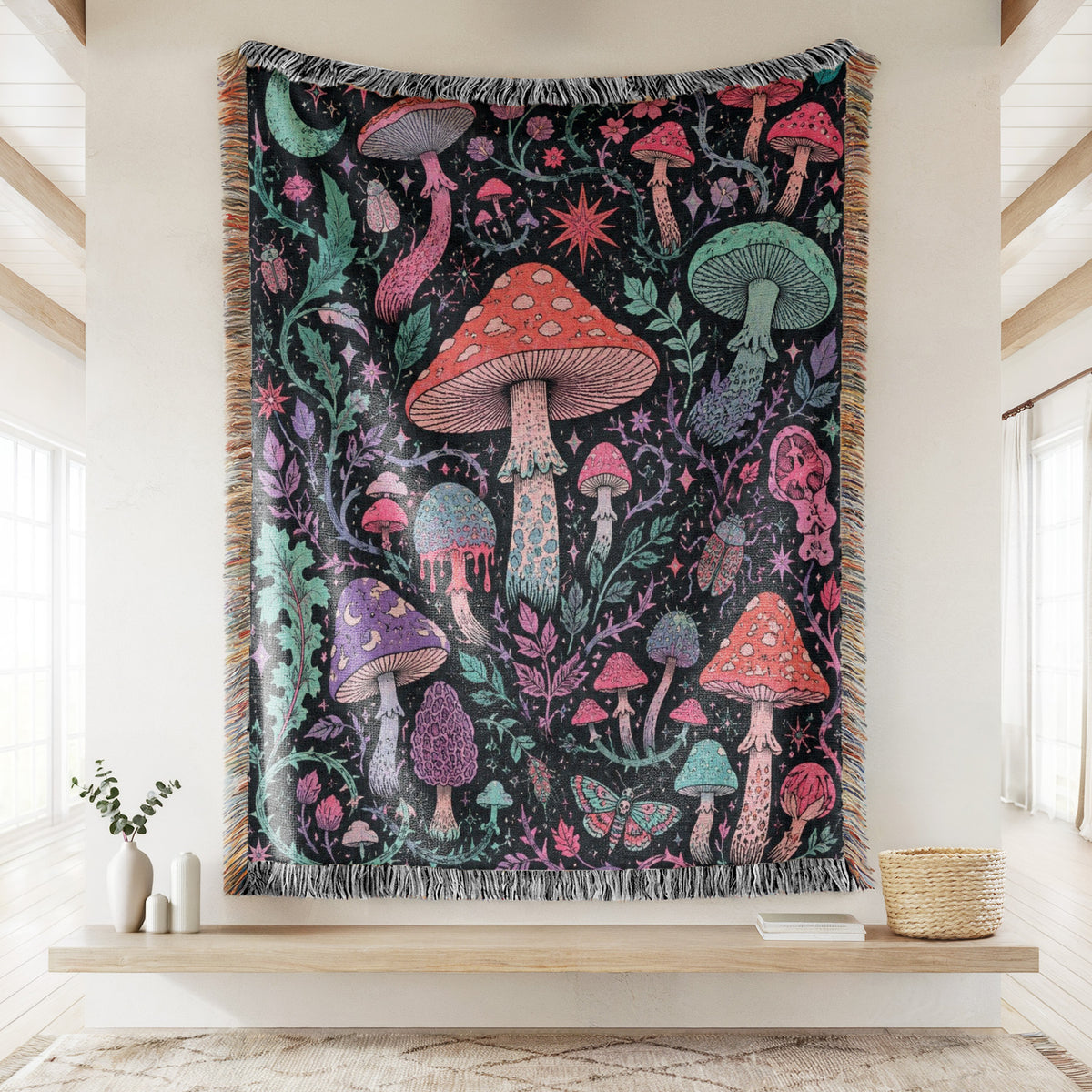 Electric Fairy Mushroom Blanket