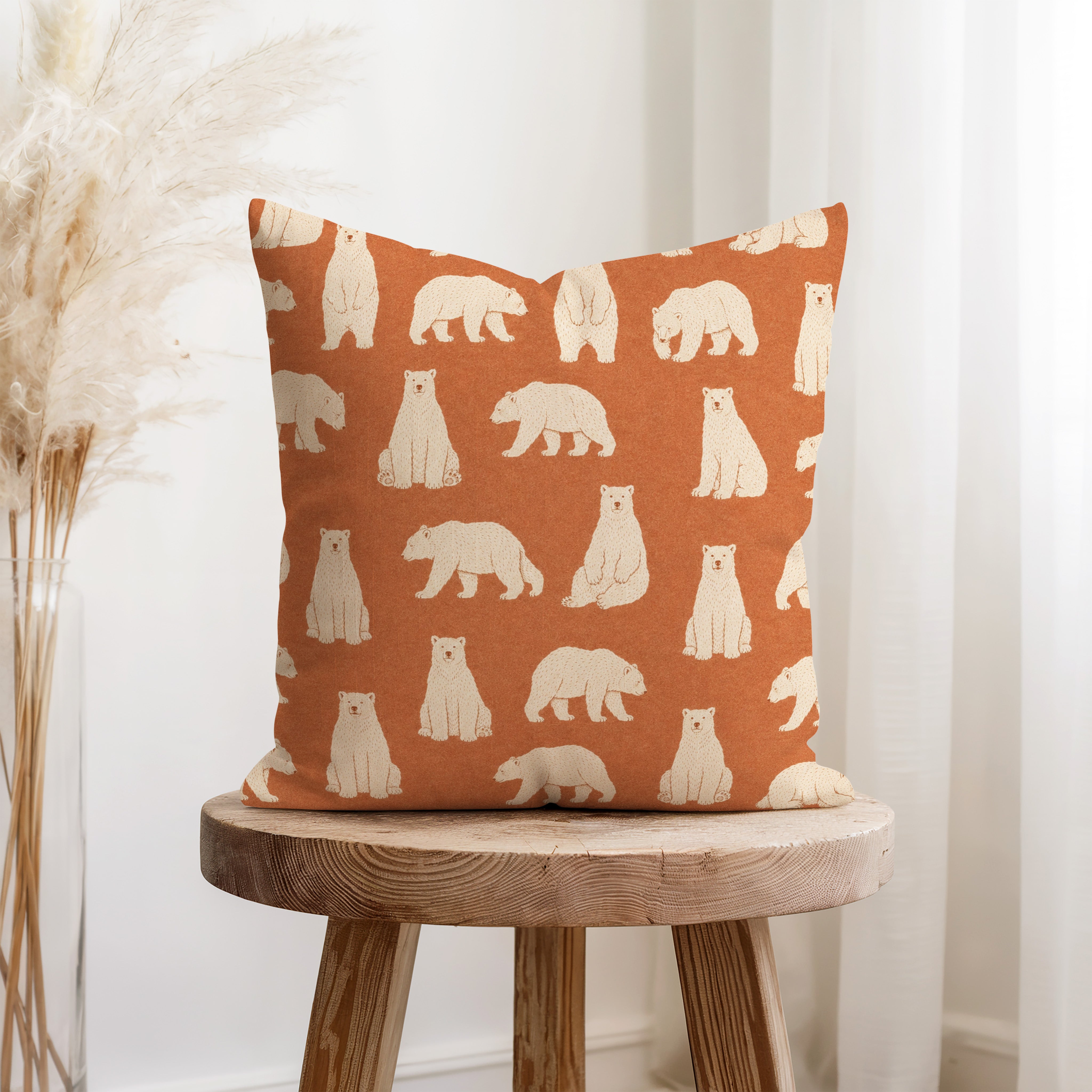 Rustwood Bears – Woodland Bear Pillow Secondary image
