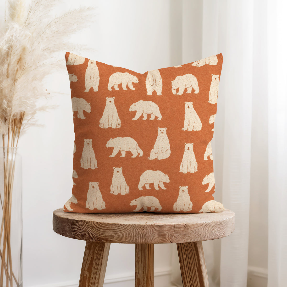 Rustwood Bears – Woodland Bear Pillow