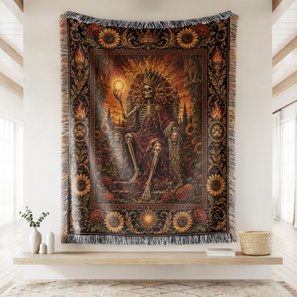 Leo Sun Throne Blanket