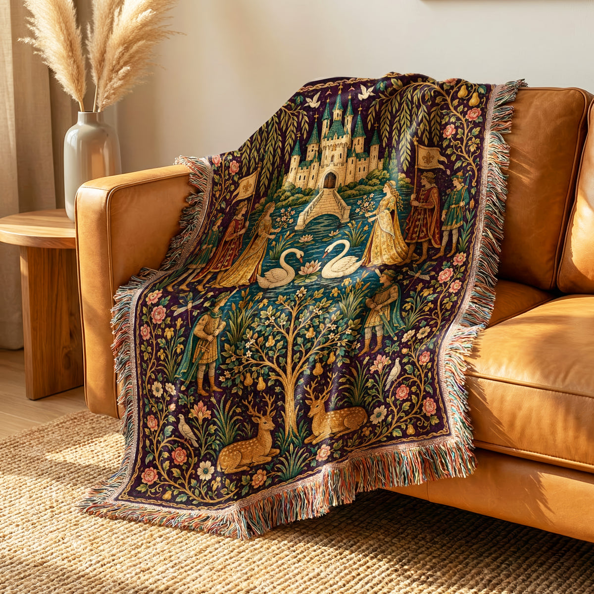 The Swan Court of Willowmere Blanket