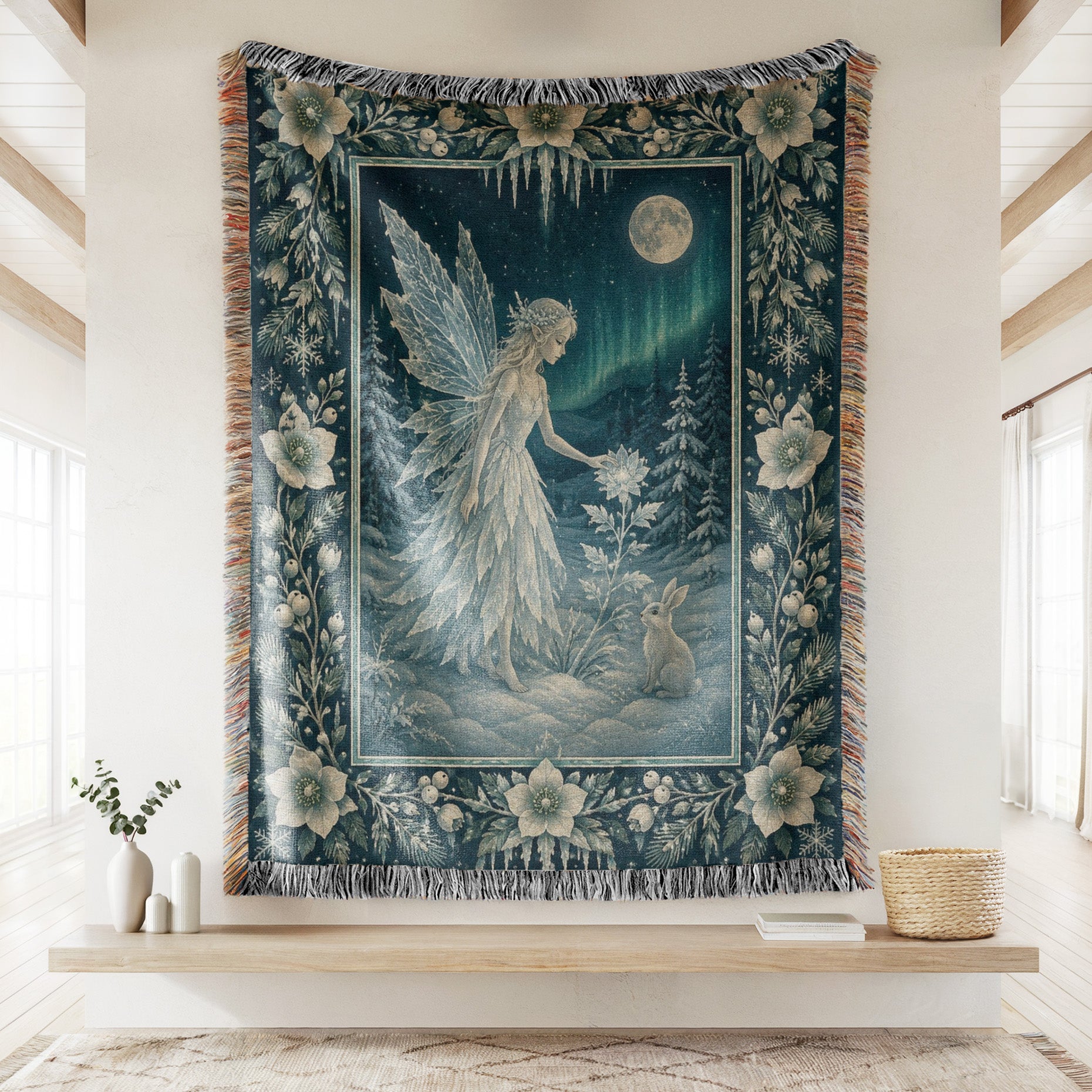 Winter Aurora Fairy Blanket Secondary image