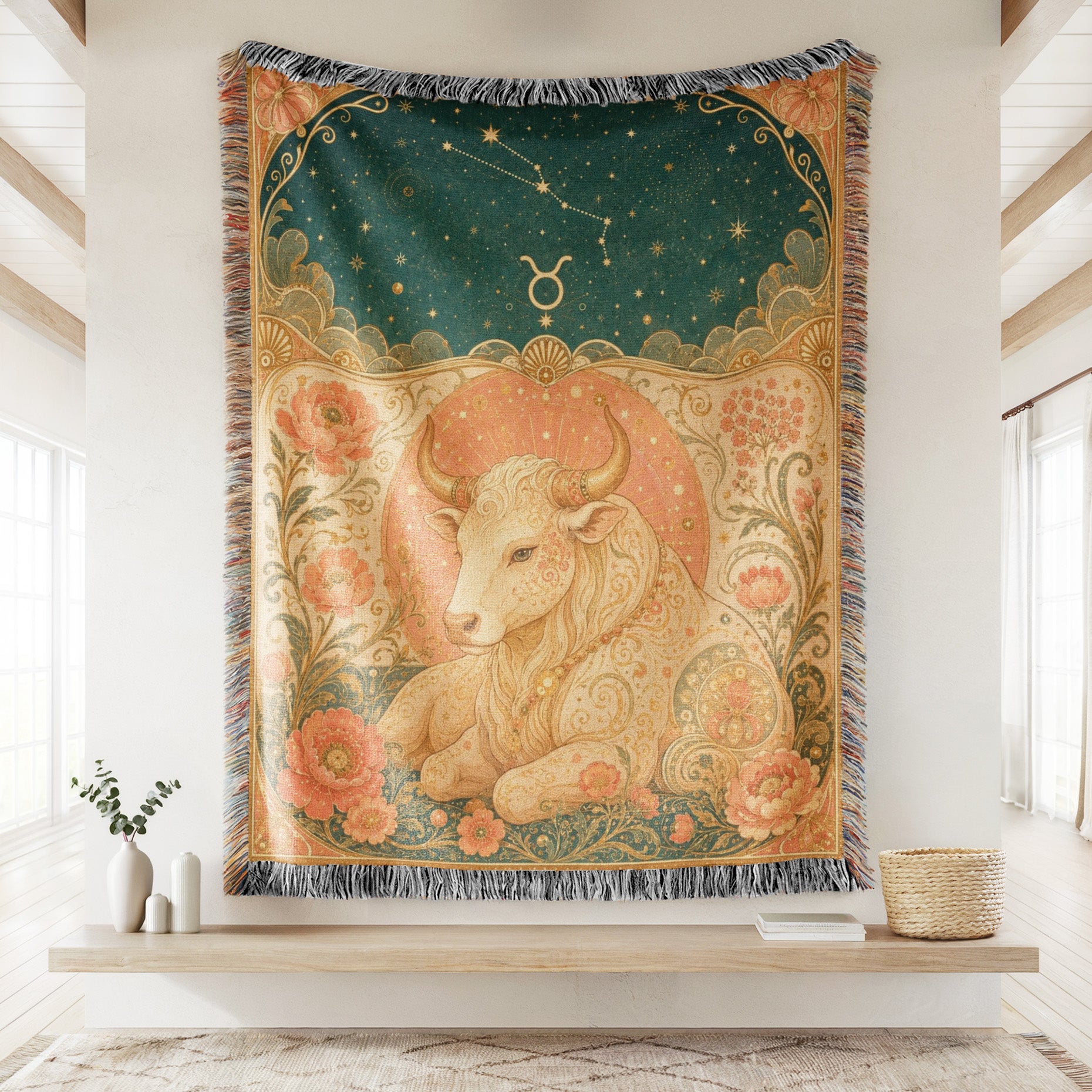 Taurus Floral Bull Blanket Secondary image