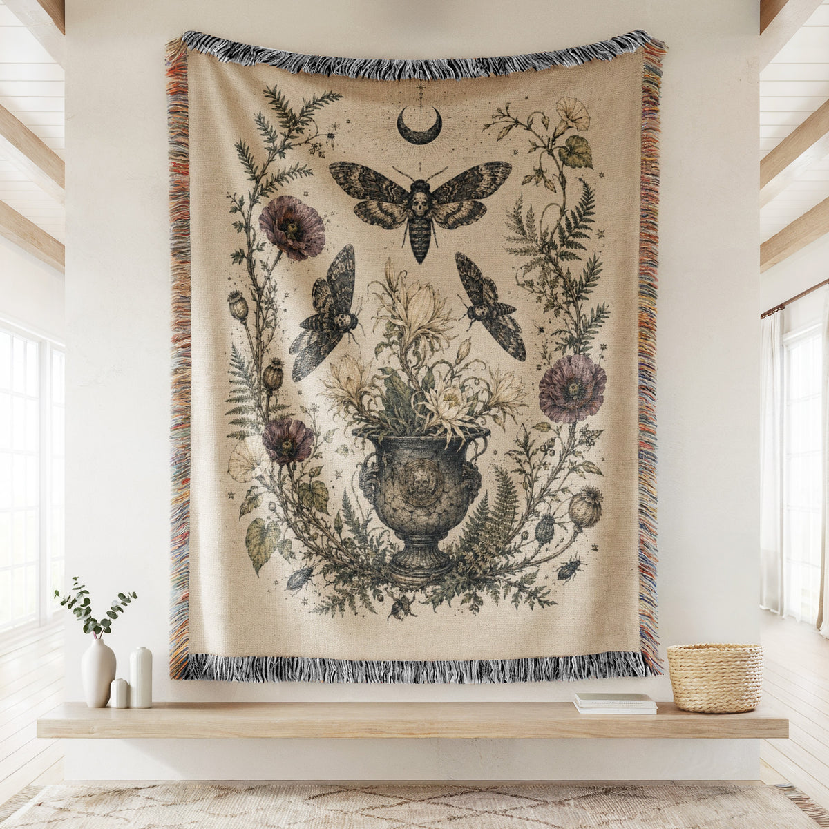 Death's-Head Moth Garden Blanket