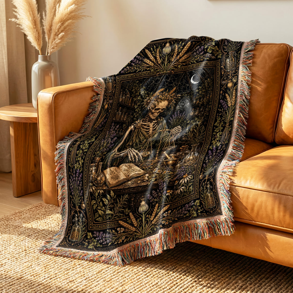 Virgo Midnight Apothecary Blanket