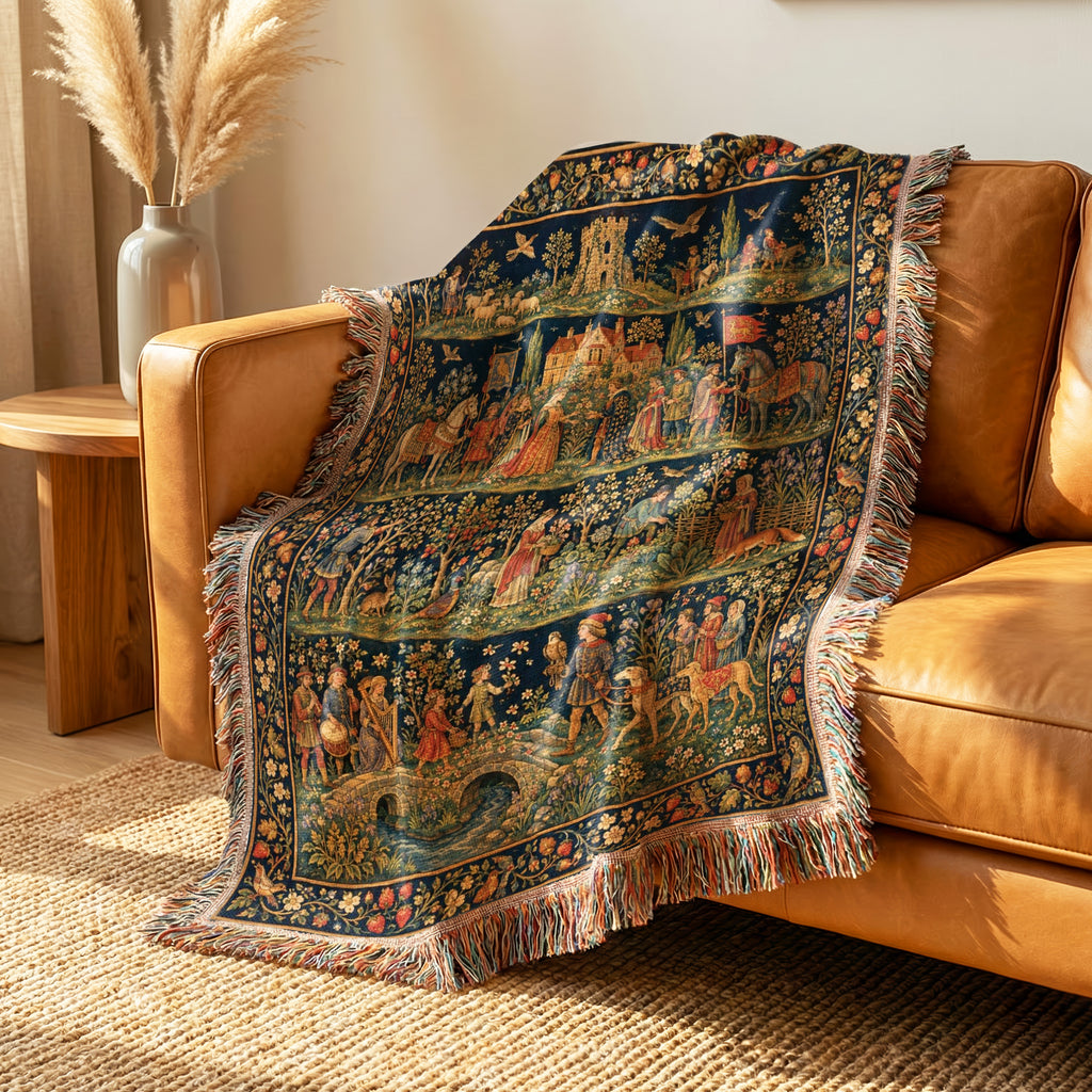 The Tapestry of Courtly Life Blanket