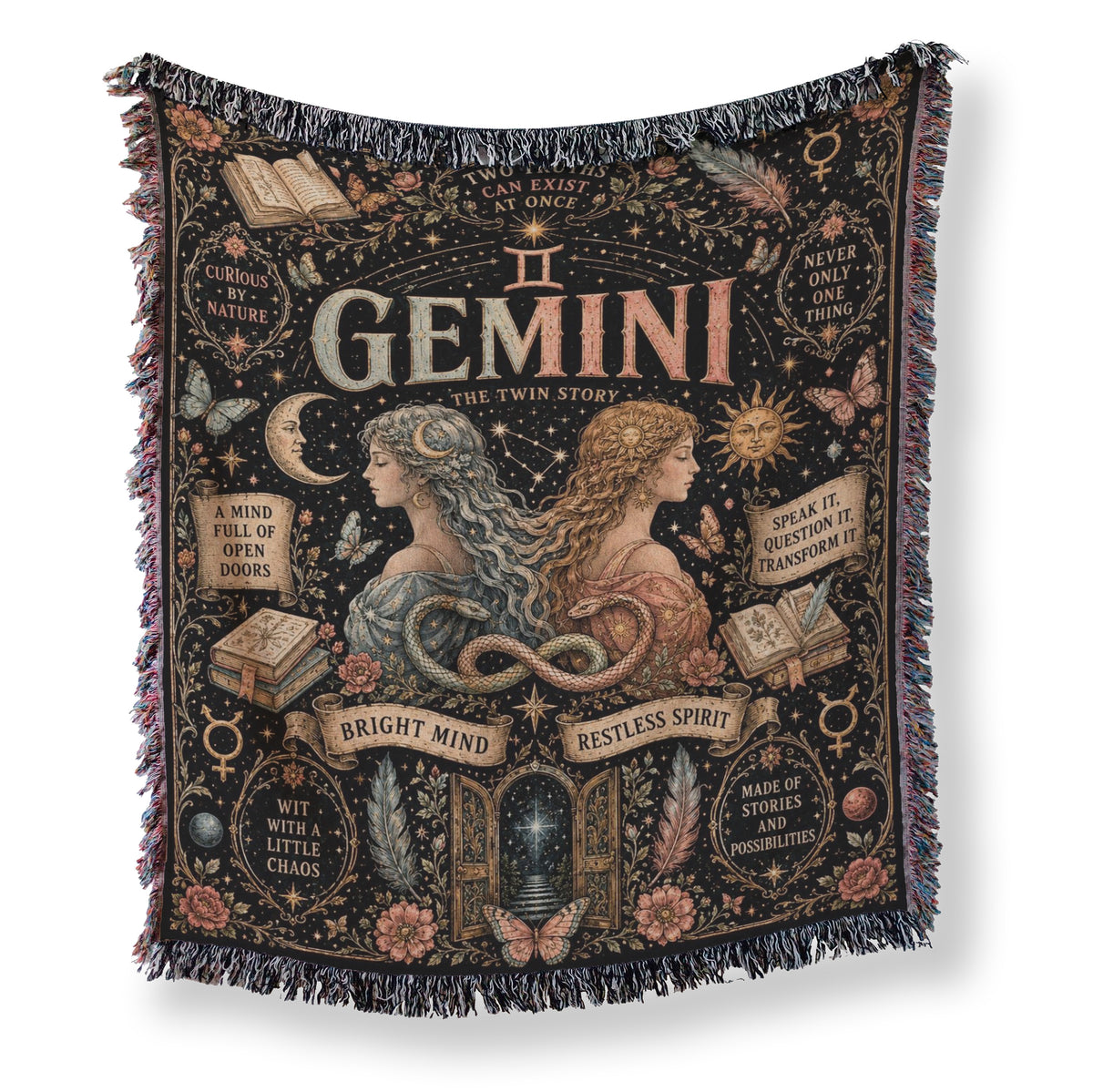 Gemini – The Twin Story Zodiac Blanket